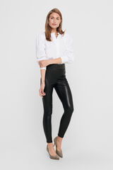 Cul Sac Leather elasticated waist leggings black
