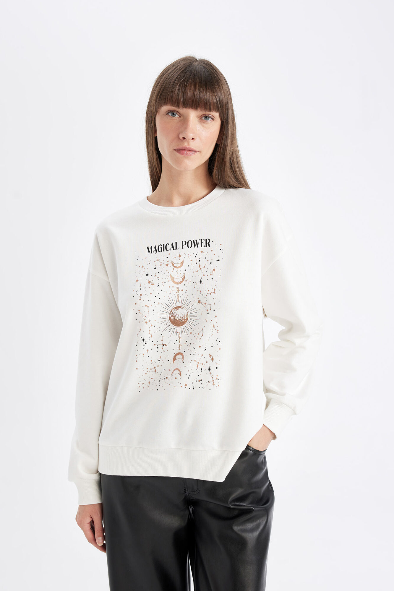 DeFacto Sweatshirt gola caixa