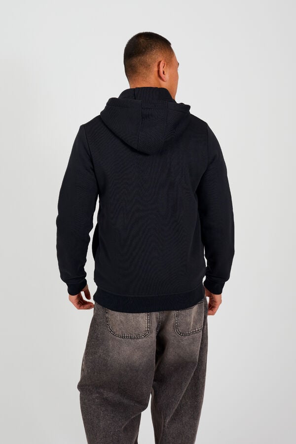Brave Soul Zip-up hooded sweatshirt noir