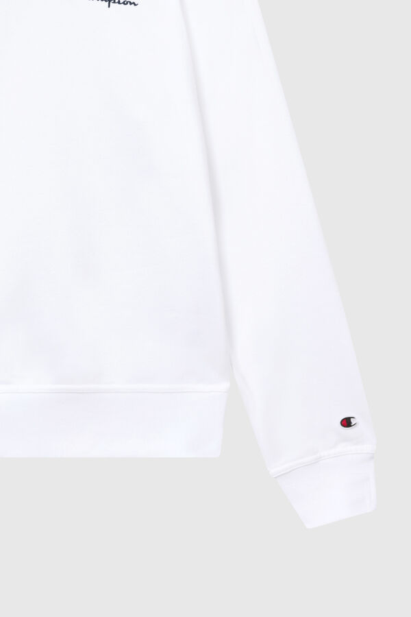 Champion Sudadera con cuello caja blanco