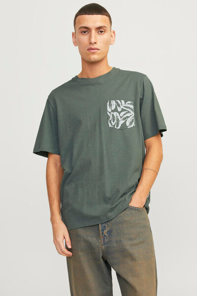 Springfield T-Shirt kleine Tasche grün