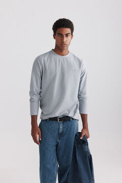 Springfield Piqu&eacute; oxford long sleeve T-shirt