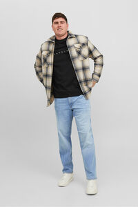 Jack & Jones PLUS Cal&ccedil;a jeans de corte reto e cinco bolsos