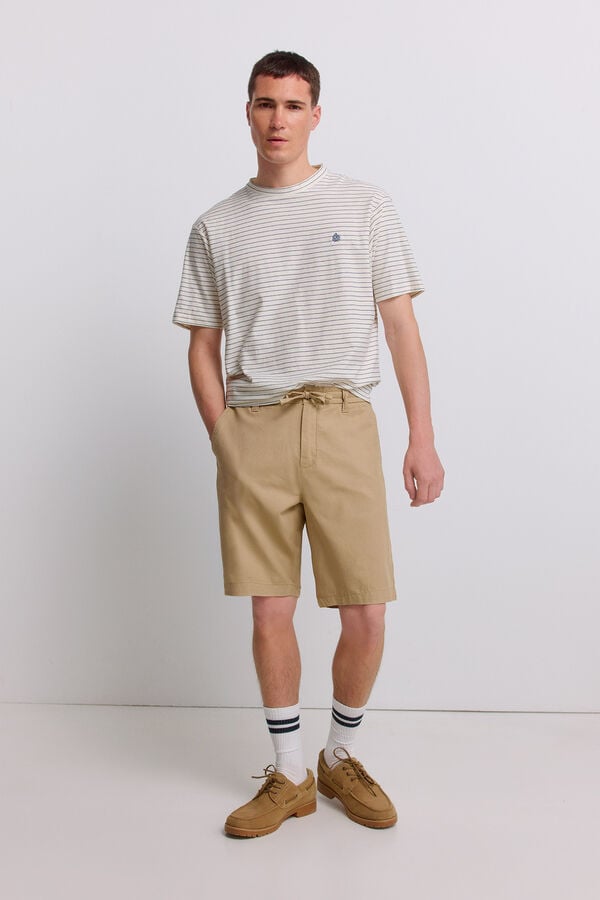 Springfield Lightweight relaxed fit Bermuda shorts grey