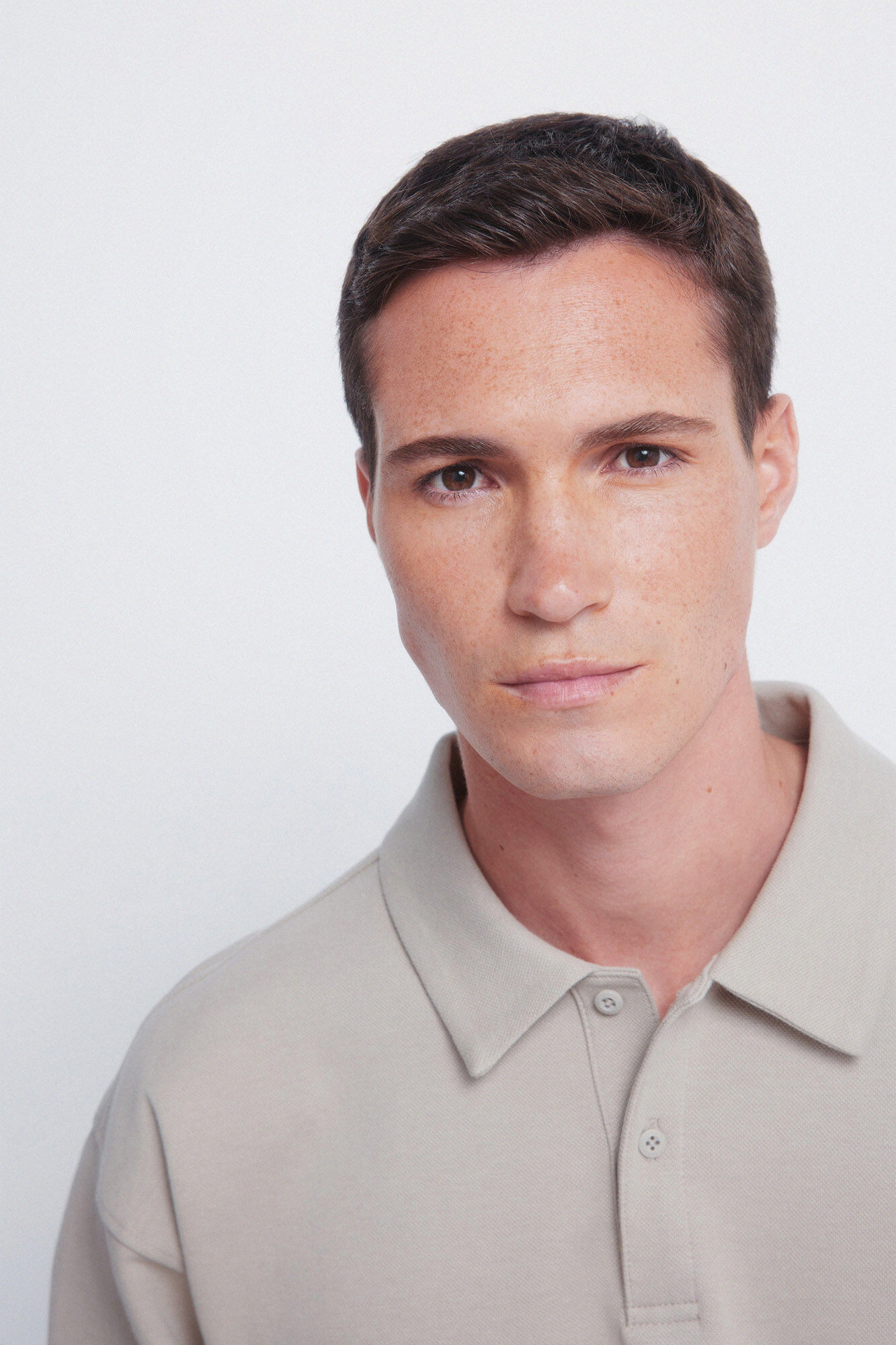 Springfield Polo shirt piqu&eacute; long sleeve interlock boxy fit