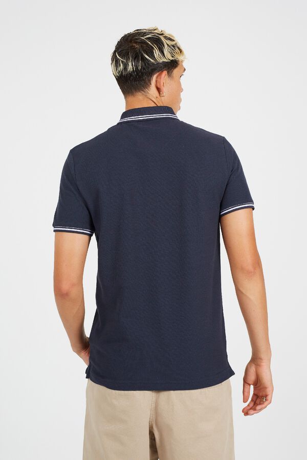 Brave Soul Polo piqu&eacute; de manga corta azul