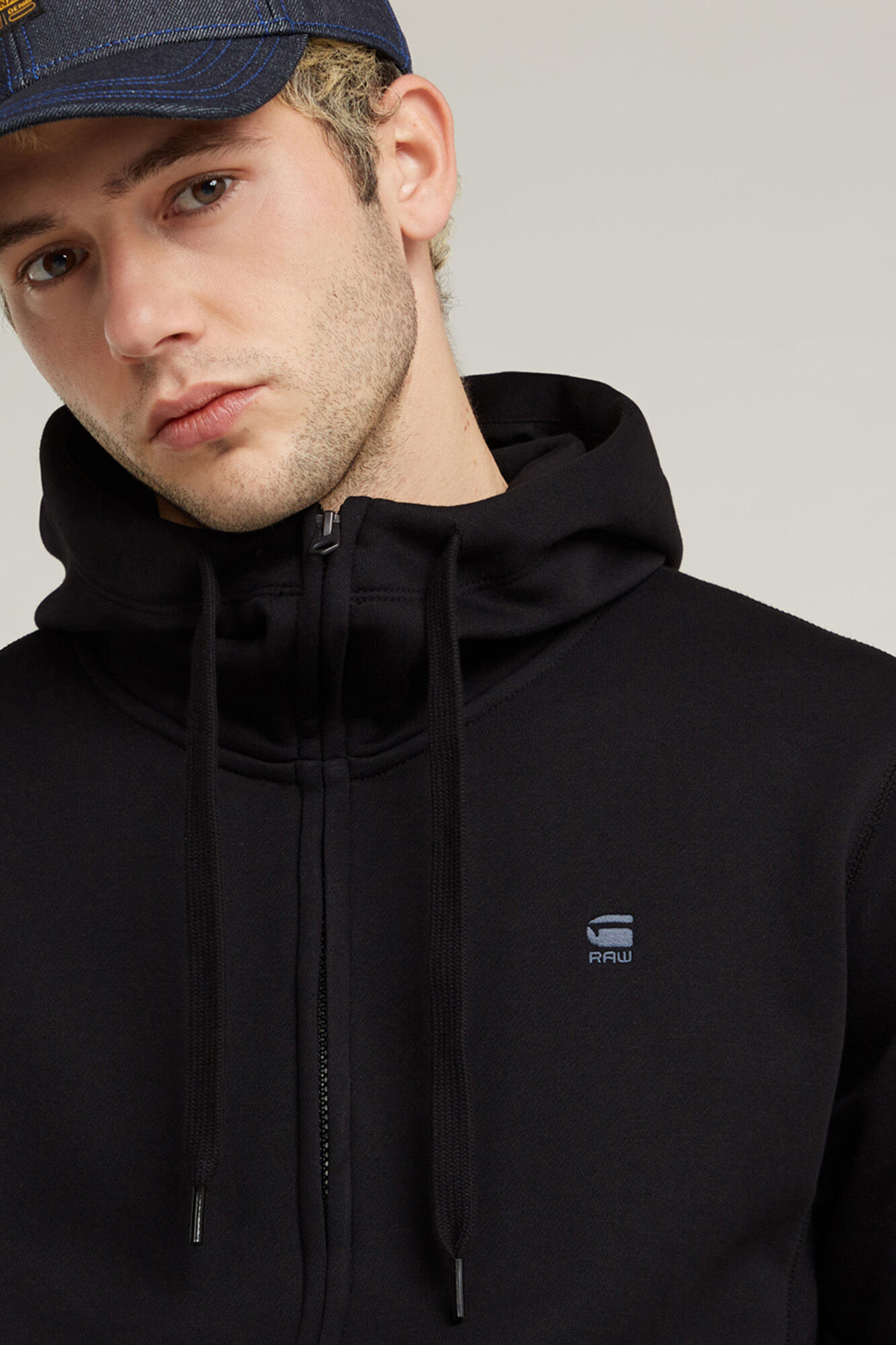 G-STAR Sweatshirt com fecho-&eacute;clair e fecho de capuz