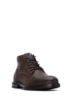 Refresh Faux leather lace-up ankle boot