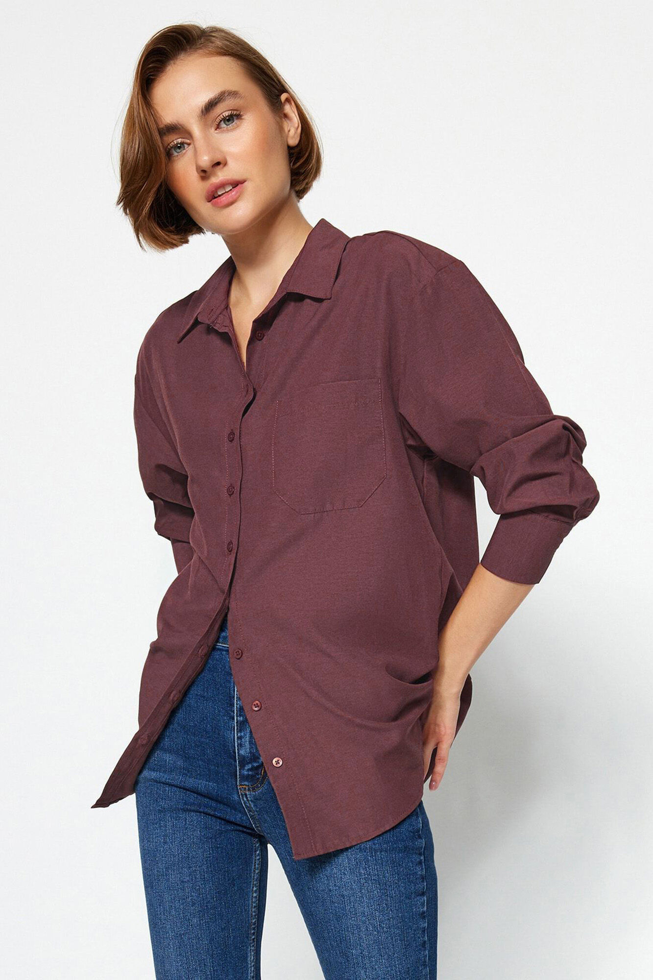 Trendyol Camisa de algod&atilde;o