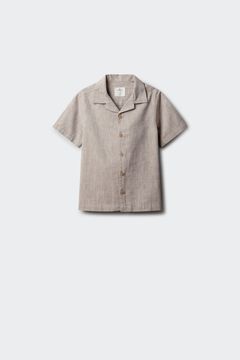 Springfield Kids Camisa manga curta para menino em efeito linho