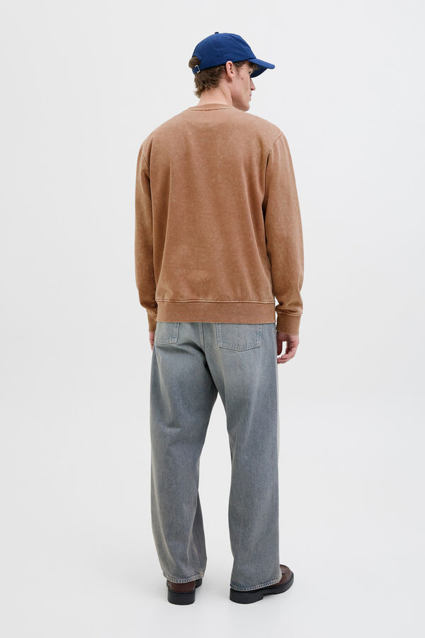 Jack & Jones Sudadera regular fit marr&oacute;n