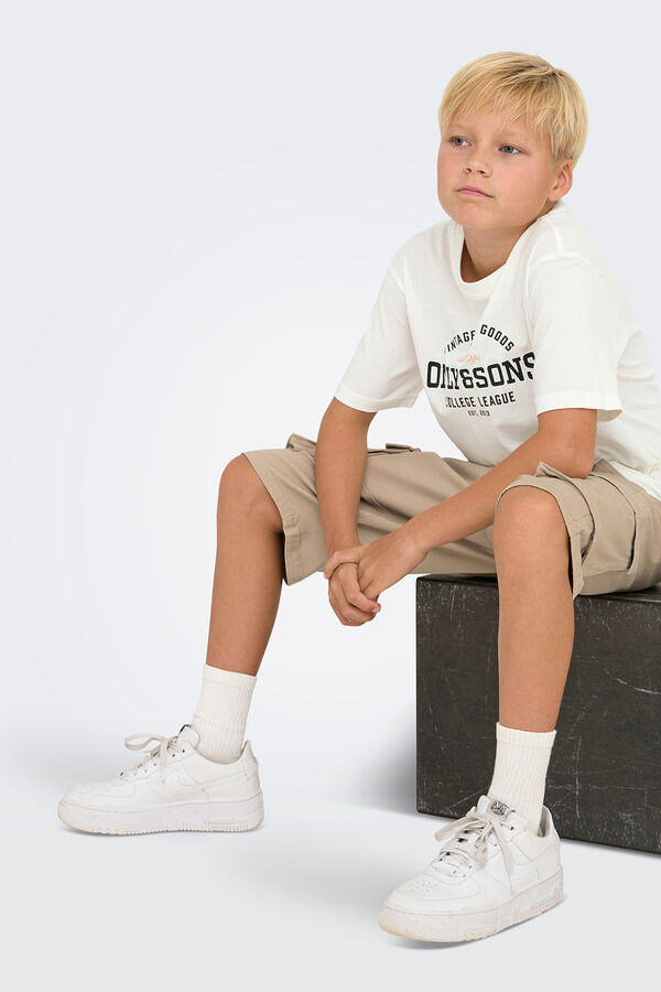 Only & Sons Junior Short-sleeved T-shirt white