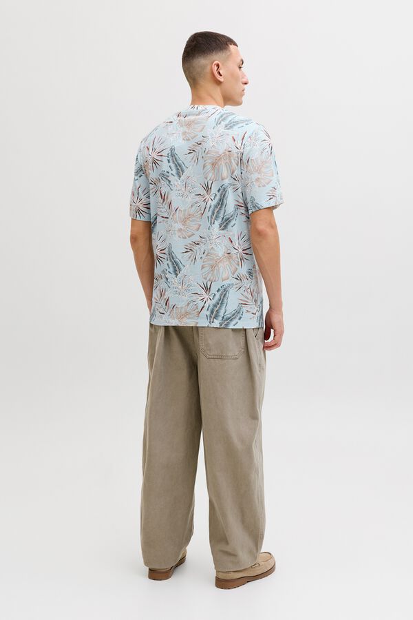 Jack & Jones Printed regular fit T-shirt blue