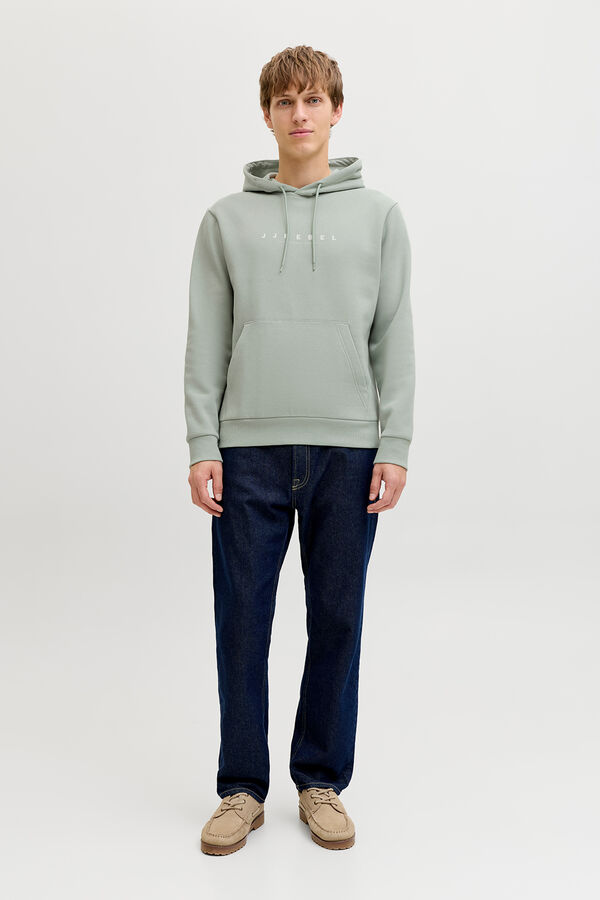 JJ REBEL Sudadera con capucha b&aacute;sica turquesa