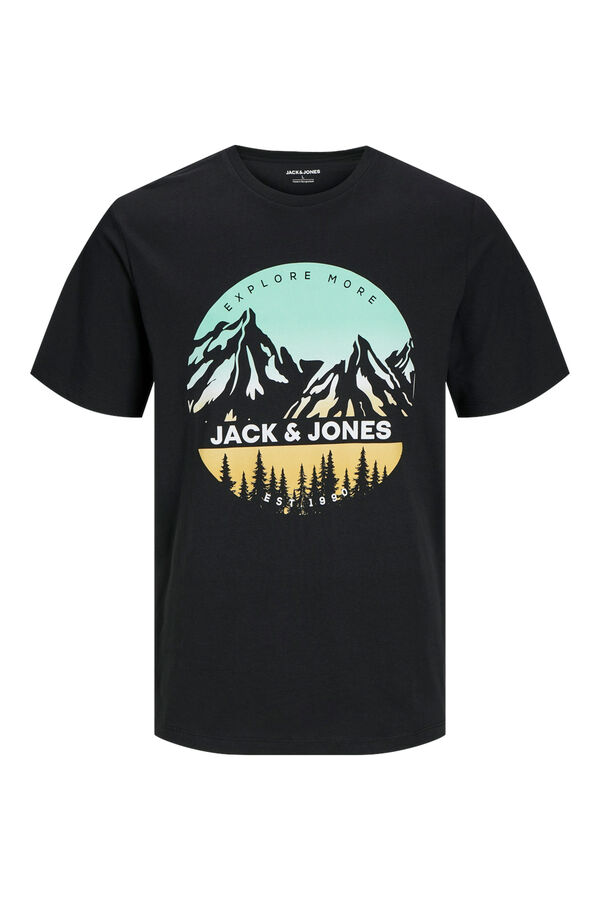 JACK & JONES T-Shirt Col Rond Logo – Basique Coton Pur Ultra Confortable Homme