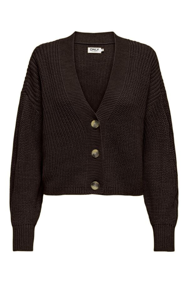 Only Button fastening cardigan nude