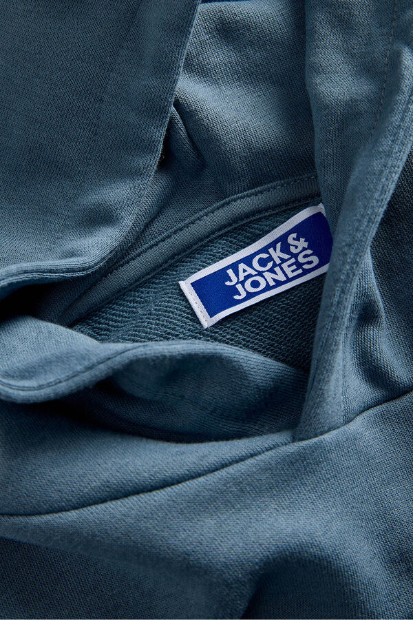 Jack & Jones Junior Sudadera con capucha felpa gris