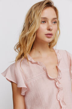 Springfield Lace ruffle blouse
