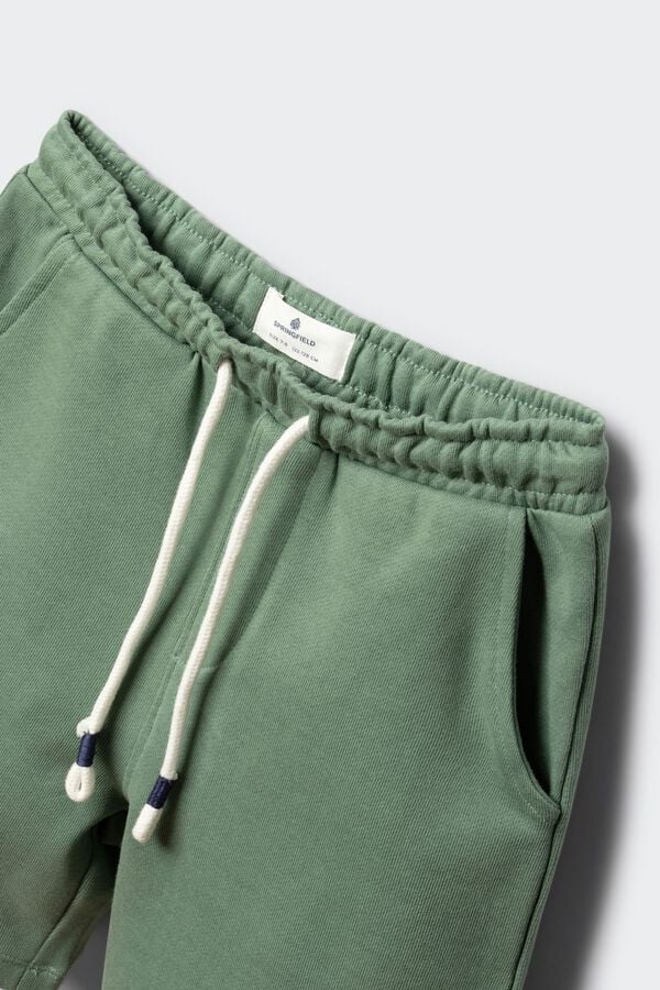 Springfield Kids Dečije osnovne bermude jogger Zelena