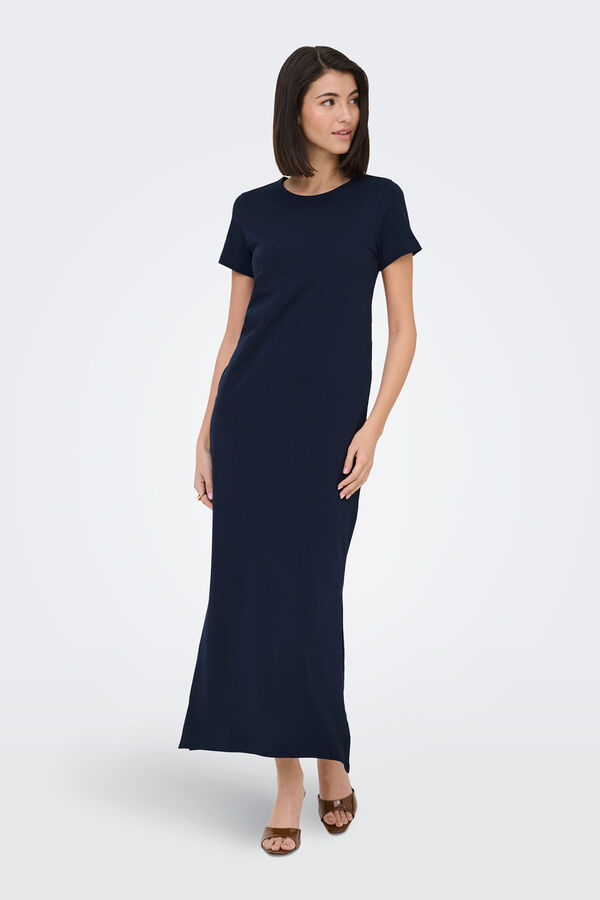 JDY Fitted long dress blue