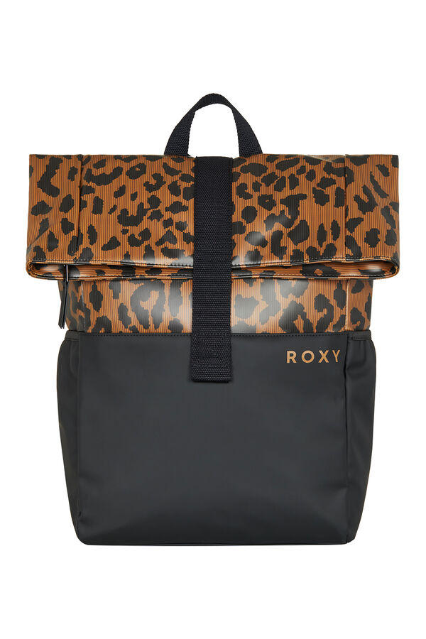 Roxy Mochila mediana con cremallera negro