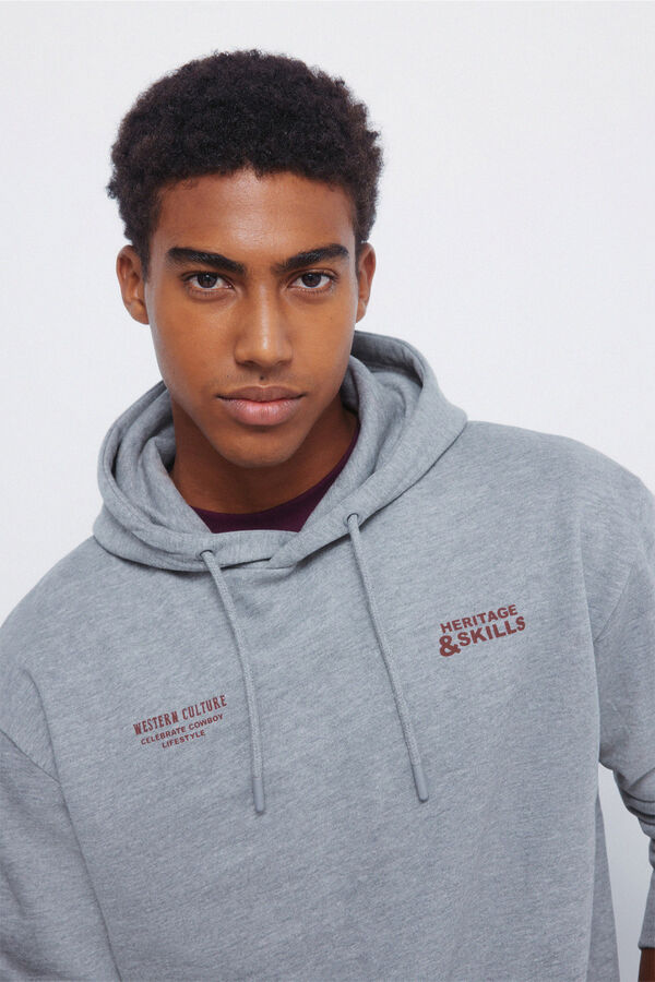 Springfield Hood sweatshirt grey