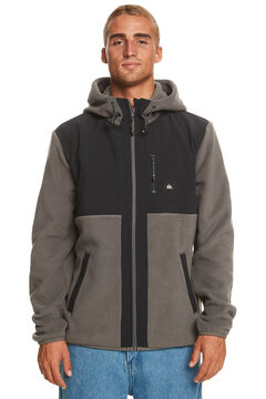 Springfield Polar - Zip-up hooded fleece for men grey