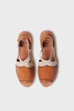 Toni Pons Alpargata de cu&ntilde;a media de piel