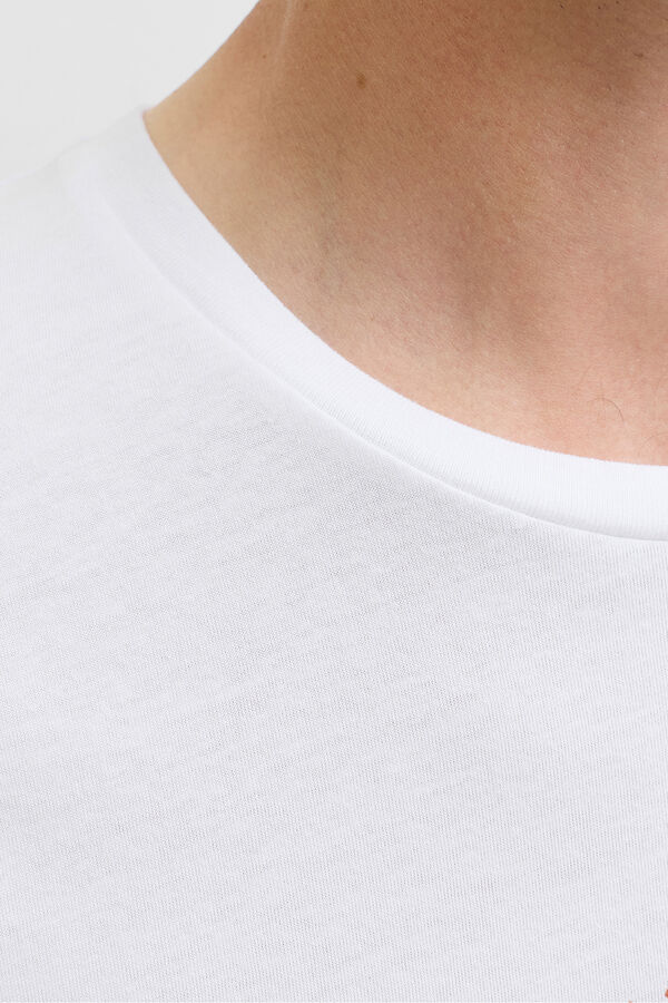 JJ REBEL Camiseta regular fit blanco