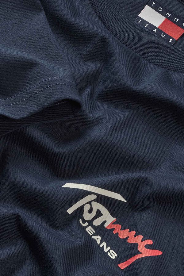 Tommy Jeans Slim fit short-sleeved T-shirt blue