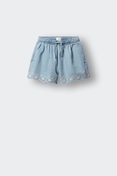 Springfield Kids Short en denim d&eacute;coup&eacute; fille
