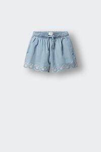 Springfield Kids Cal&ccedil;&otilde;es denim cortados menina