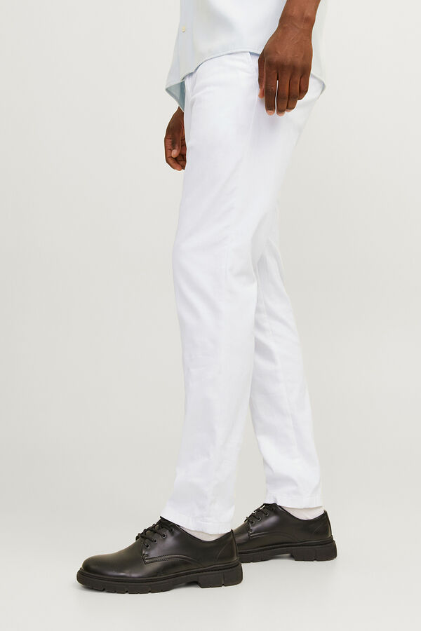 Jack & Jones Slim-Chinohose Wei&szlig;