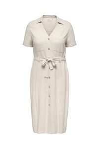 Only Carmakoma Vestido camisero con cintur&oacute;n talla grande