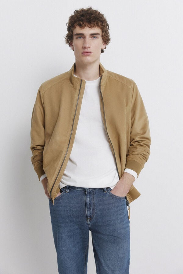 Springfield Medium dark wash slim fit jeans blue