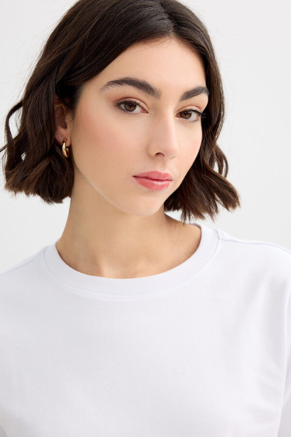 Inside Plain Regular Fit T-shirt white