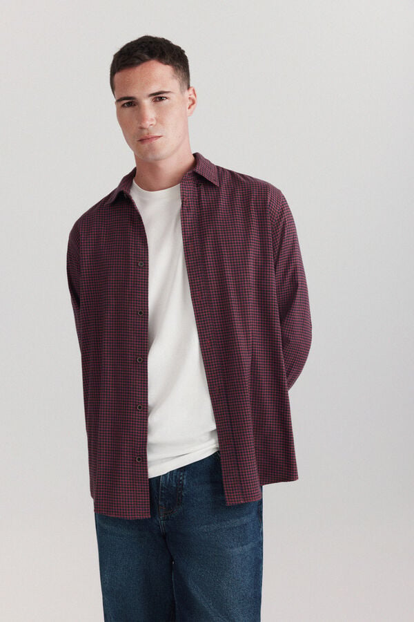 Springfield Chemise &agrave; carreaux vichy rouge