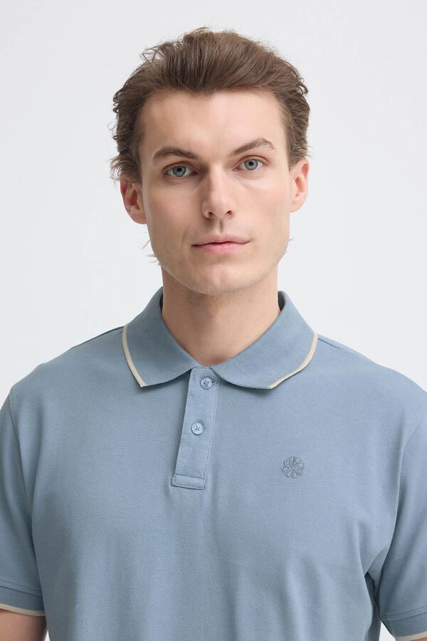 Blend Piqu&eacute; Polo Shirt blue
