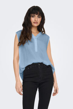Only Sleeveless blouse blue
