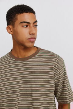 Springfield Textured striped T-shirt