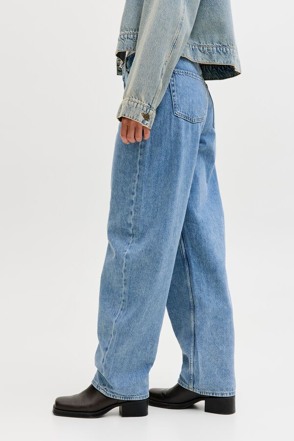 Jack & Jones Barrel jeans mid-rise blue