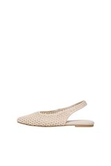 Only Bailarina plana calada beige