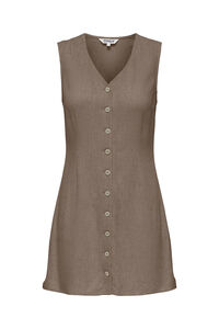 Only Vestido corto de lino