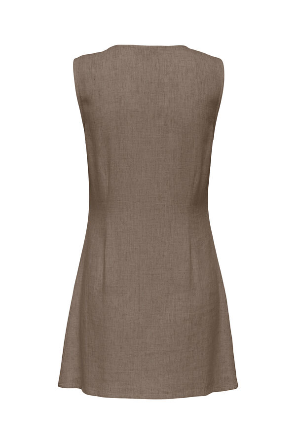 Only Linen short dress nude