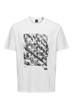 Springfield Camiseta de manga corta blanco