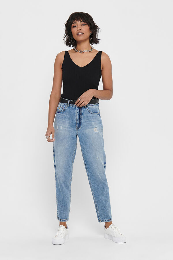 JDY Jersey-knit vest top black