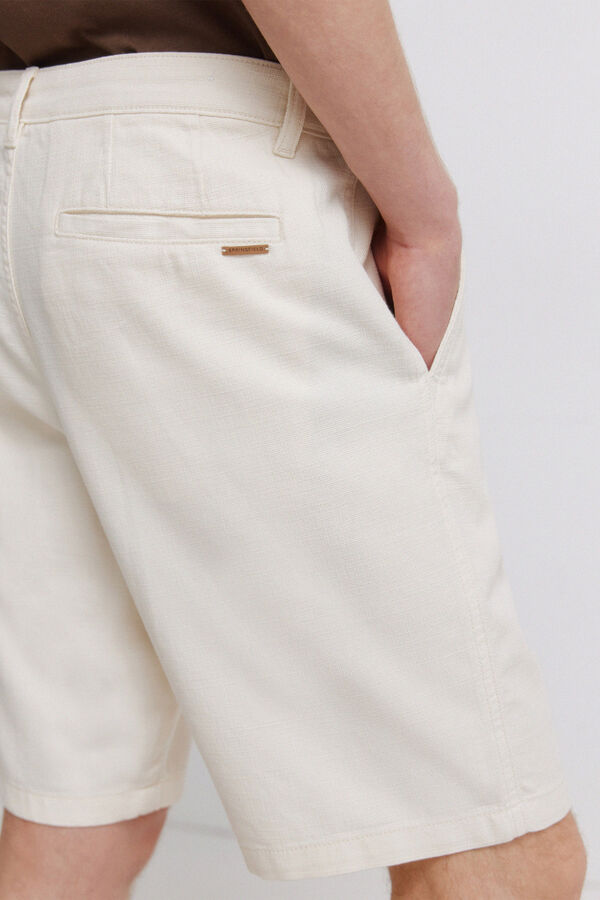 Springfield Bermude od pamuka comfort fit Bež