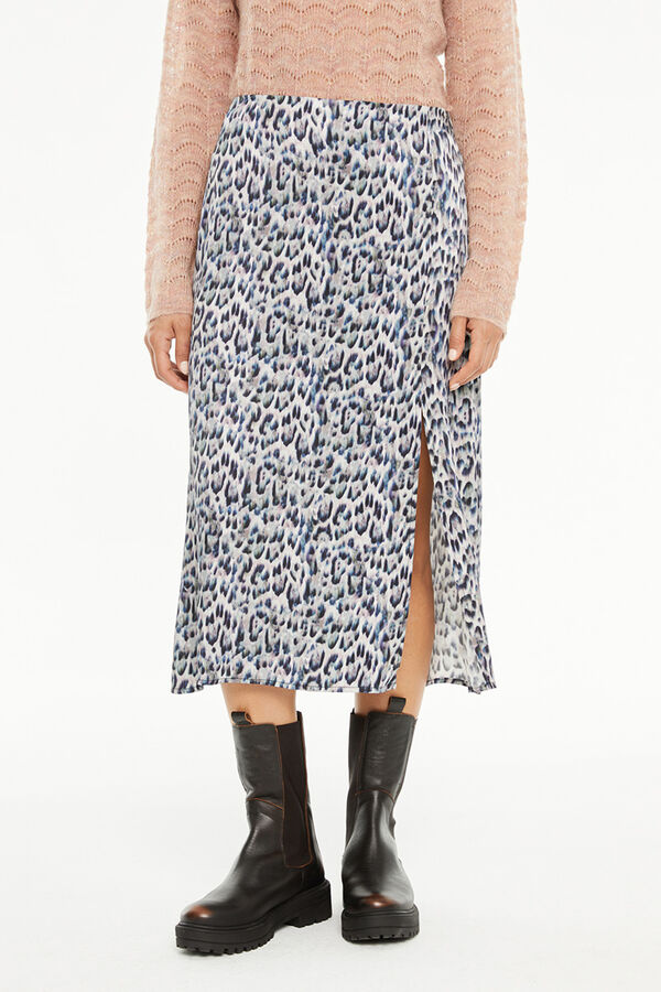 Systemaction Saia com estampa animal estampado