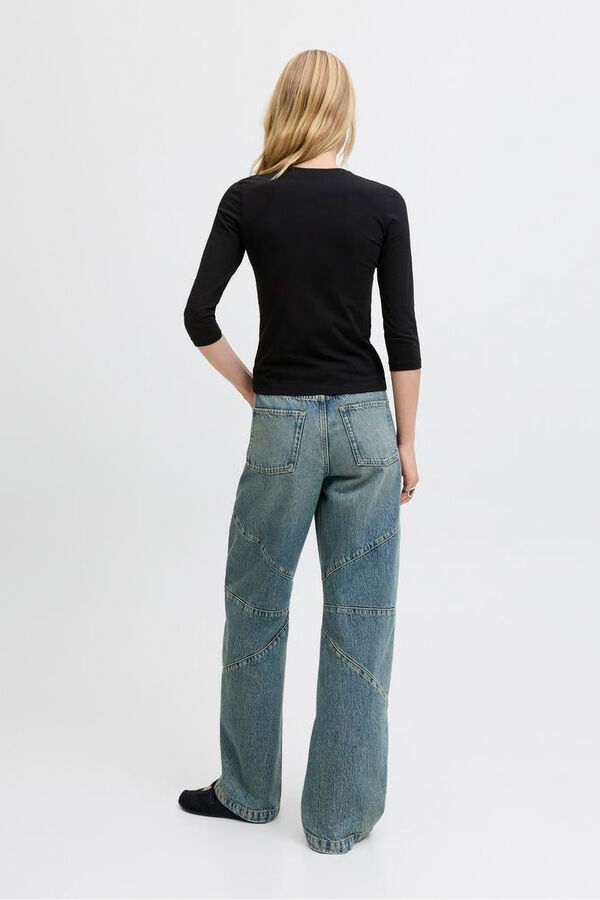 Jack & Jones Top com la&ccedil;o ajustado preto