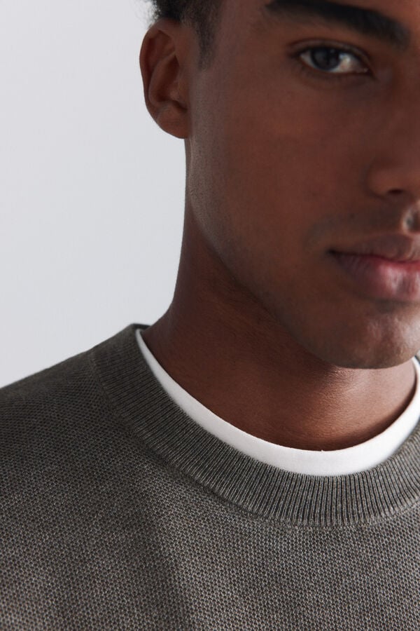 Springfield Structure knit jumper nude